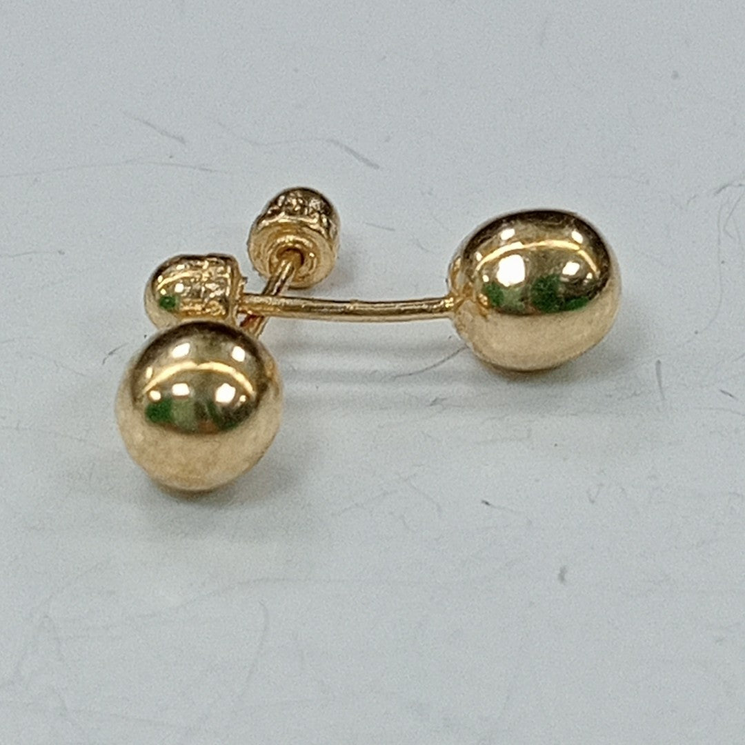 BROQUELES ORO 14K 1 GRS (NUEVO)
