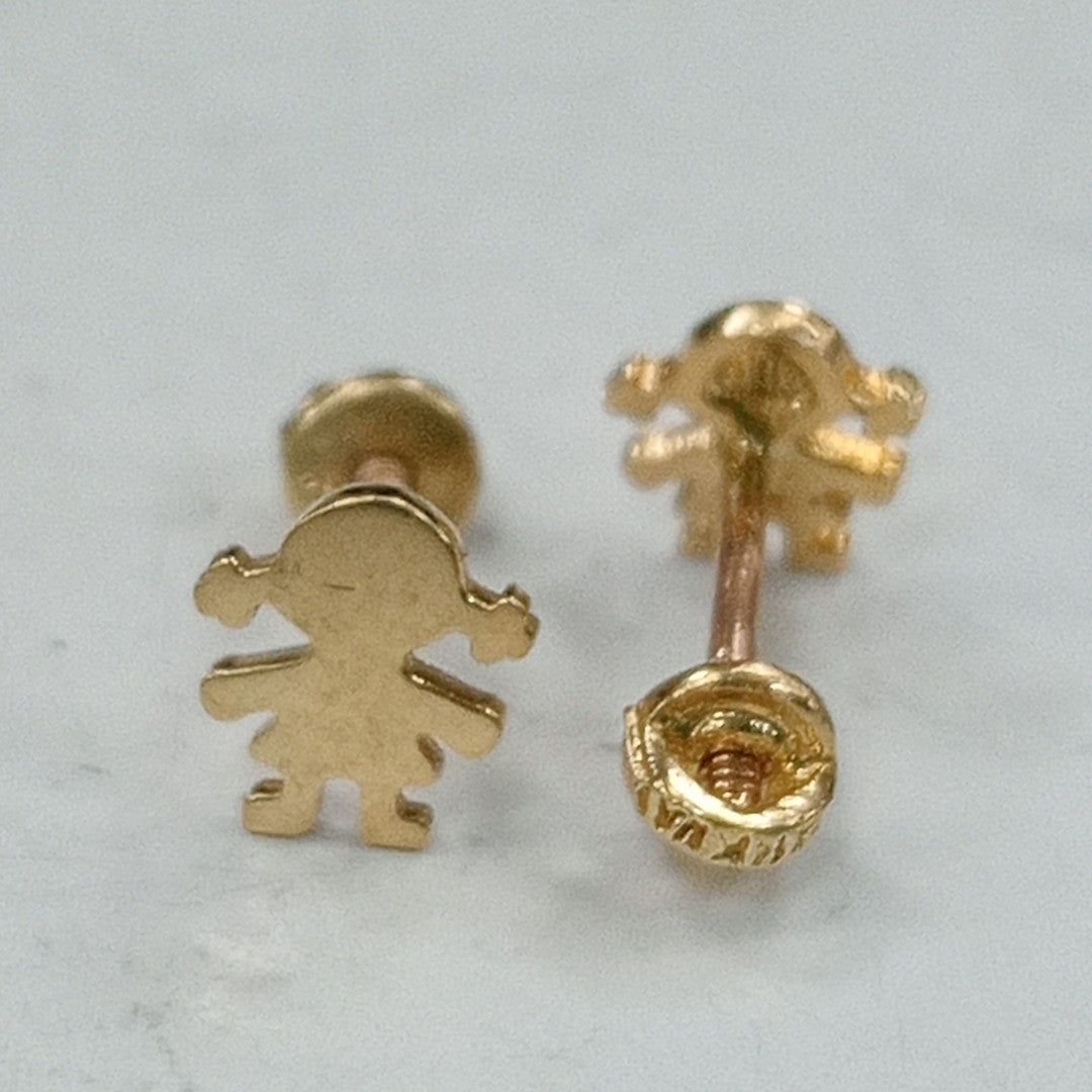 BROQUELES ORO 14K 1 (NUEVO)
