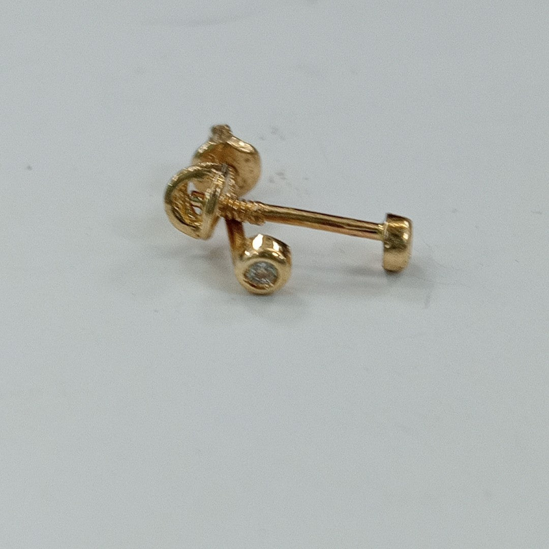 BROQUELES ORO 14K 1 (NUEVO)
