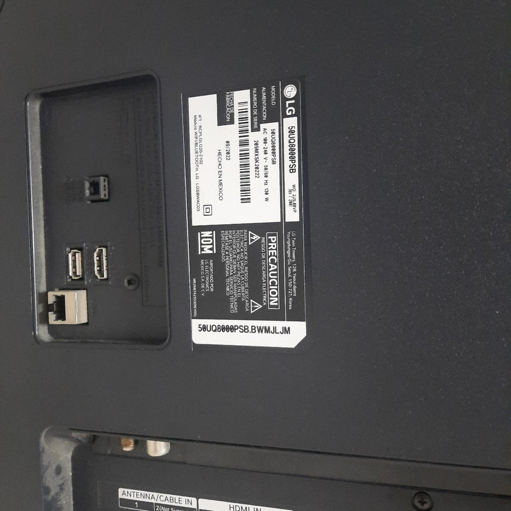 PANTALLA LG 50UQ8000PSB (2022) 50" LED 4K (SEMINUEVO)