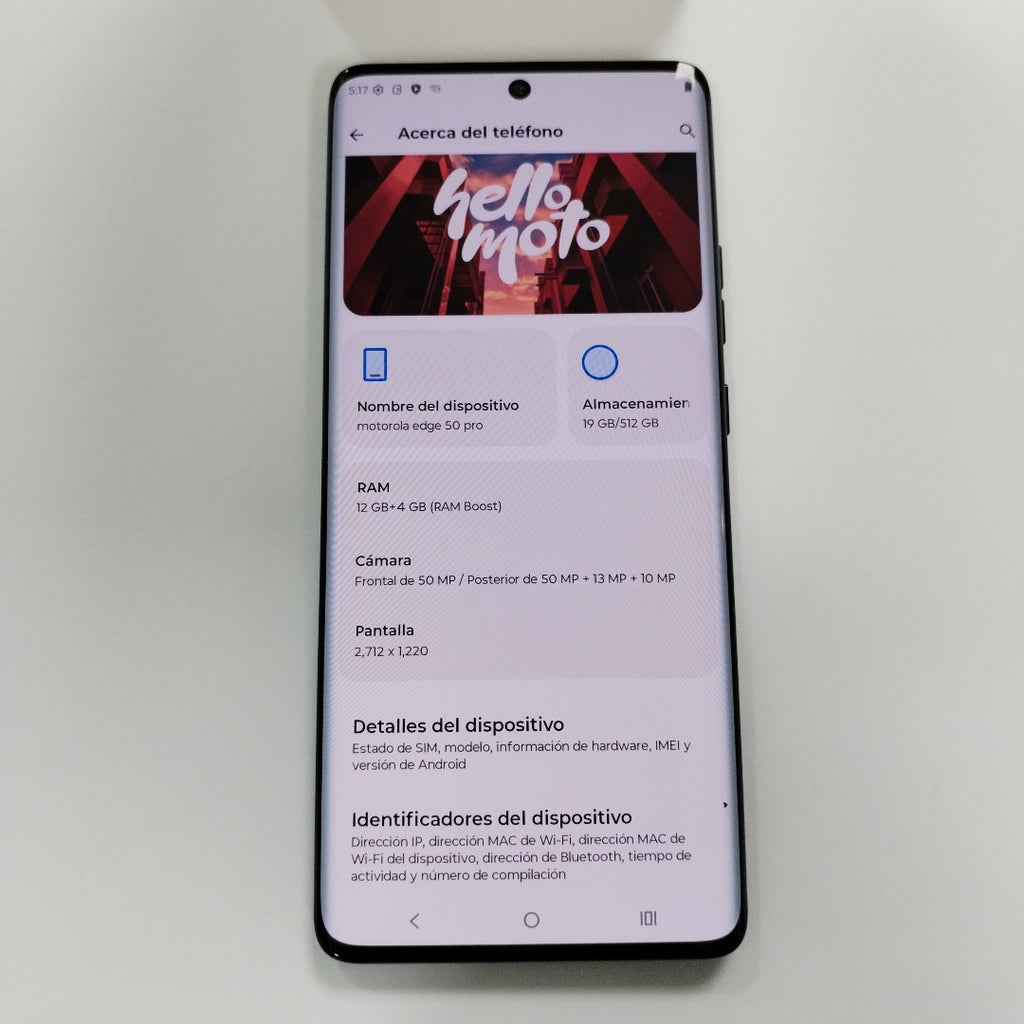 CELULAR MOTOROLA EDGE 50 PRO XT2403-2 (2024) 512 GB 12 GB RAM (SEMINUEVO)