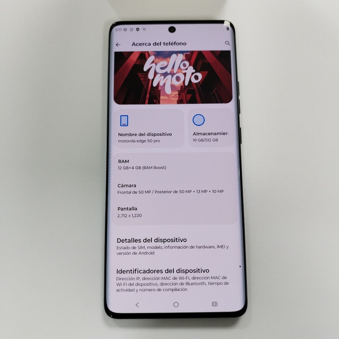 CELULAR MOTOROLA EDGE 50 PRO XT2403-2 (2024) 512 GB 12 GB RAM (SEMINUEVO)