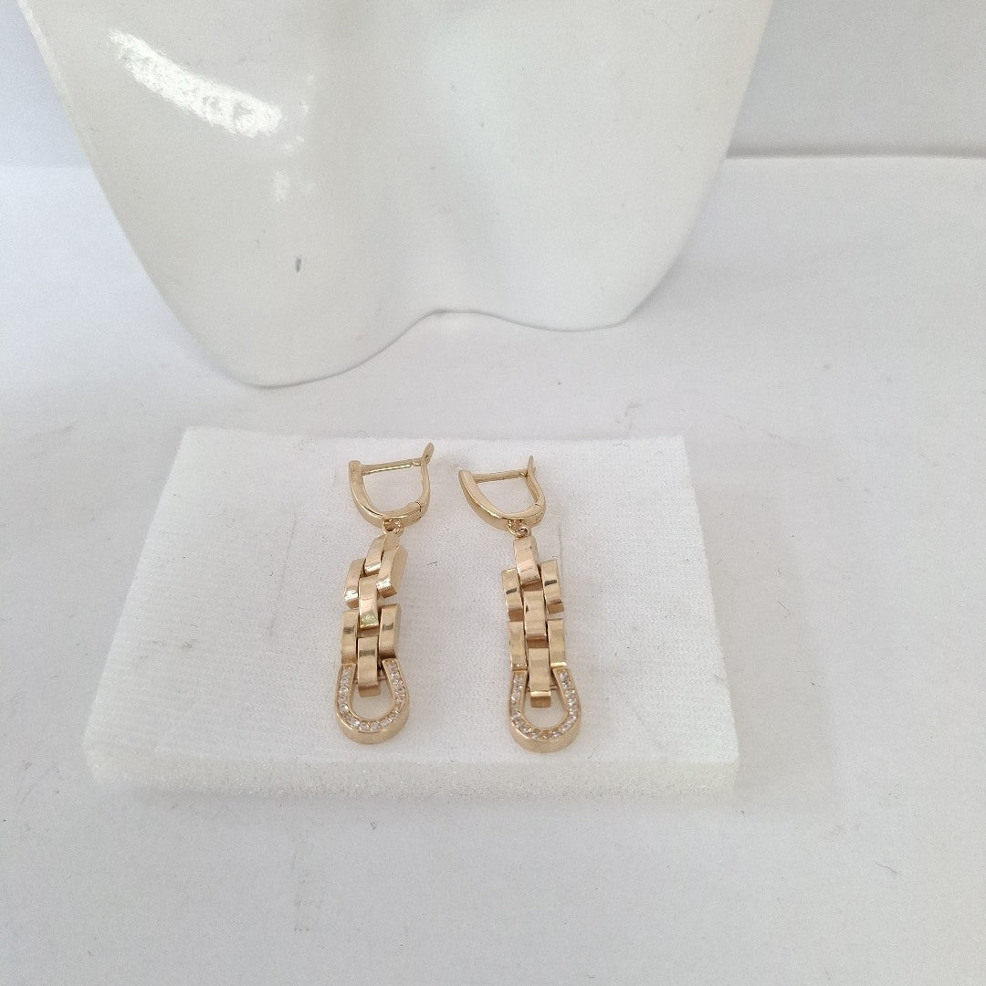 BROQUELES ORO 14K 7.2 (NUEVO)