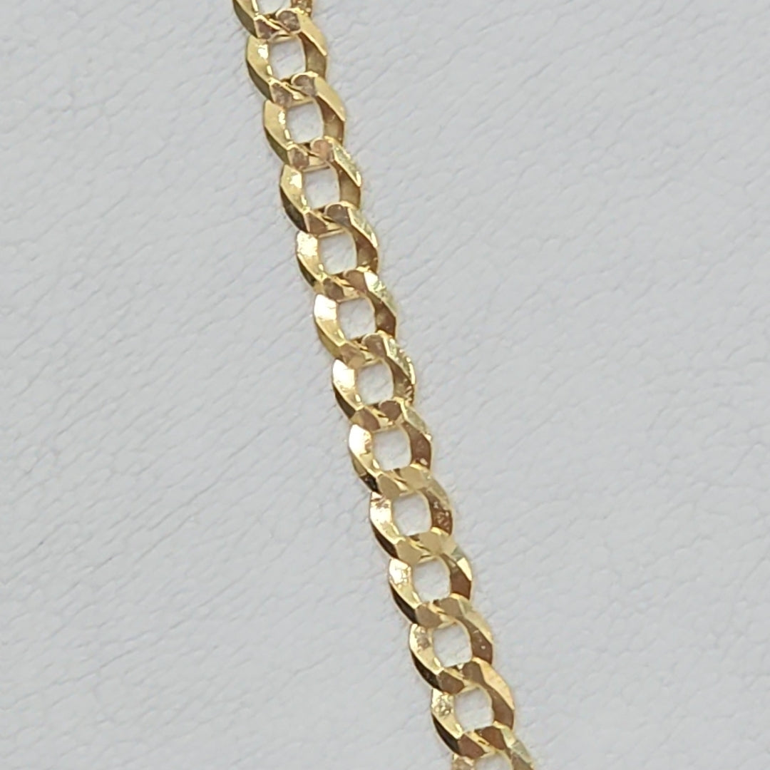 CADENAS BARBADA AMARILLA ORO 14K 7.4 (NUEVO)