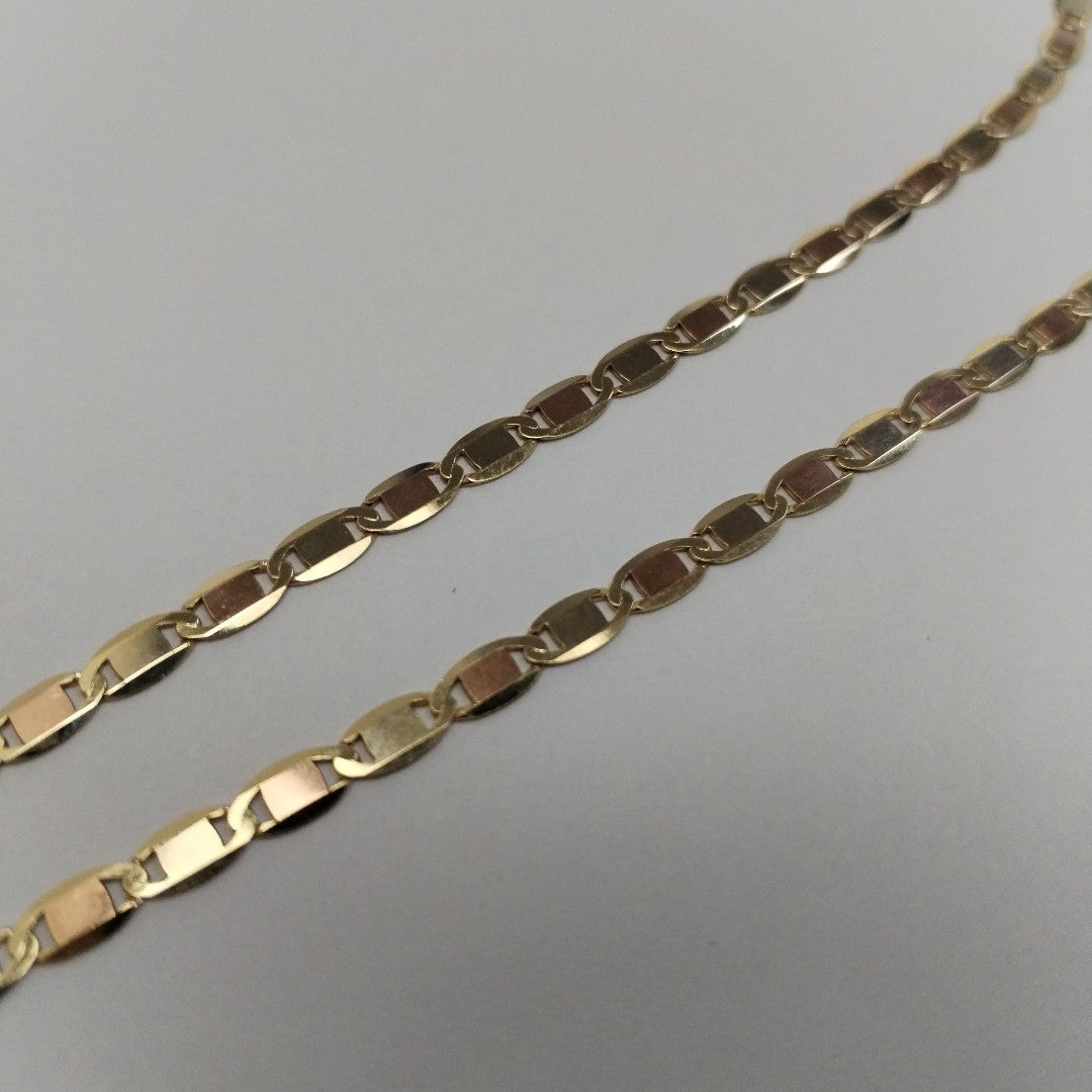 CADENAS VALENTINA/ESPEJO ORO 14K 10 (NUEVO)