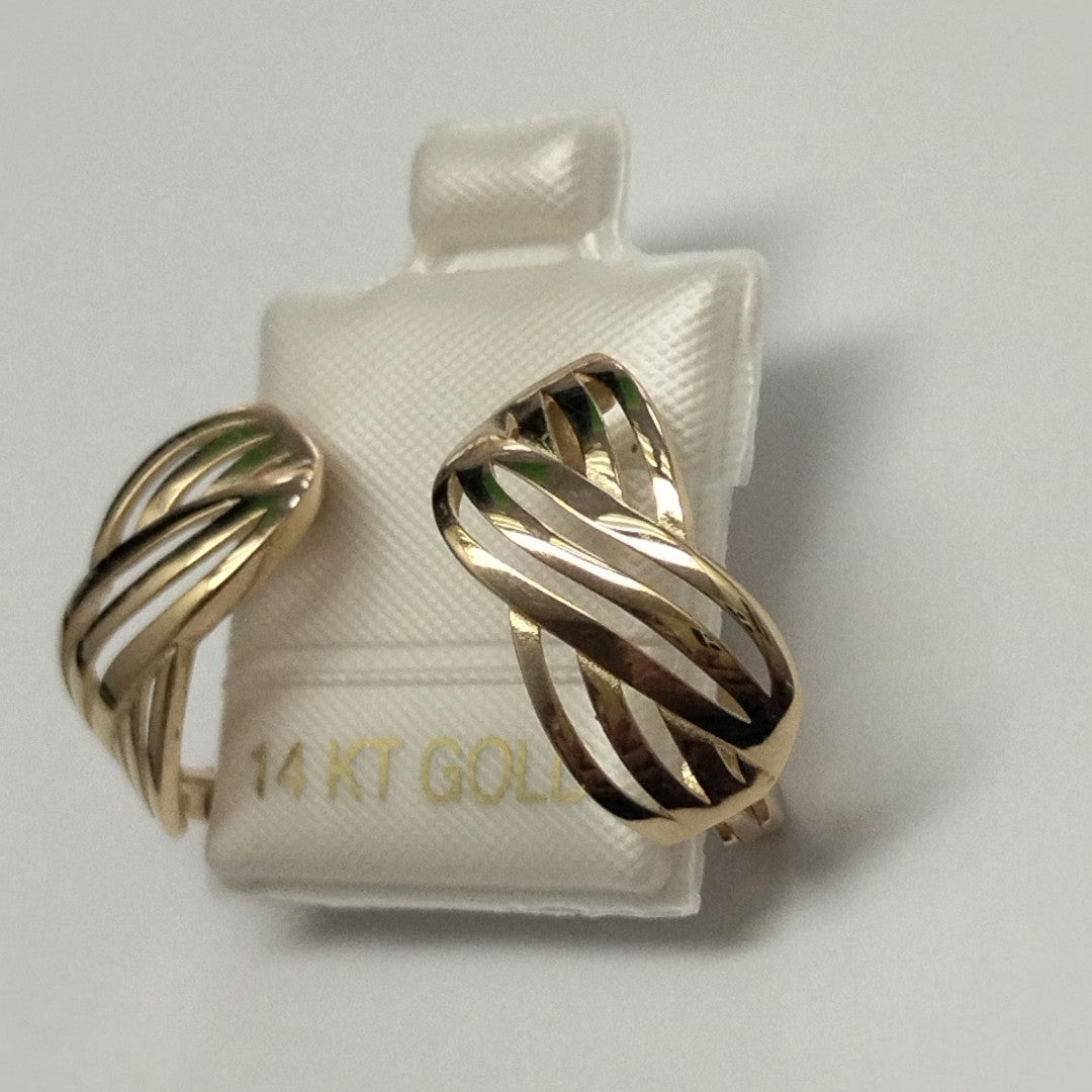 BROQUELES ORO 14K 3.7 (NUEVO)