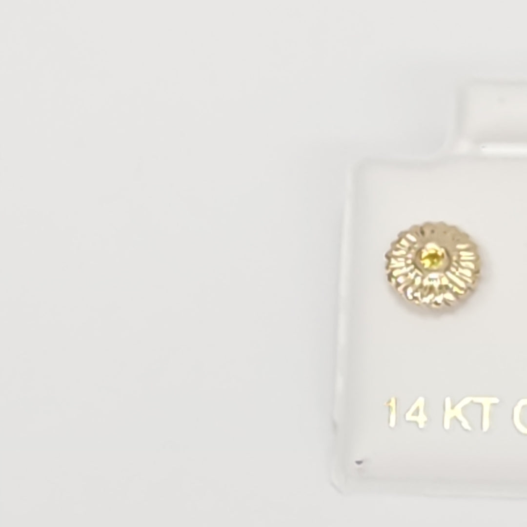 BROQUELES ORO 14K 1 (NUEVO)