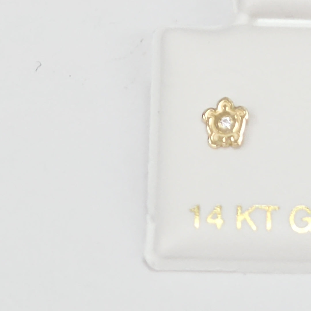 BROQUELES ORO 14K 1 (NUEVO)