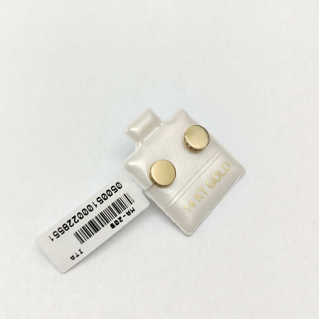BROQUELES ORO 14K 1.5 (NUEVO)