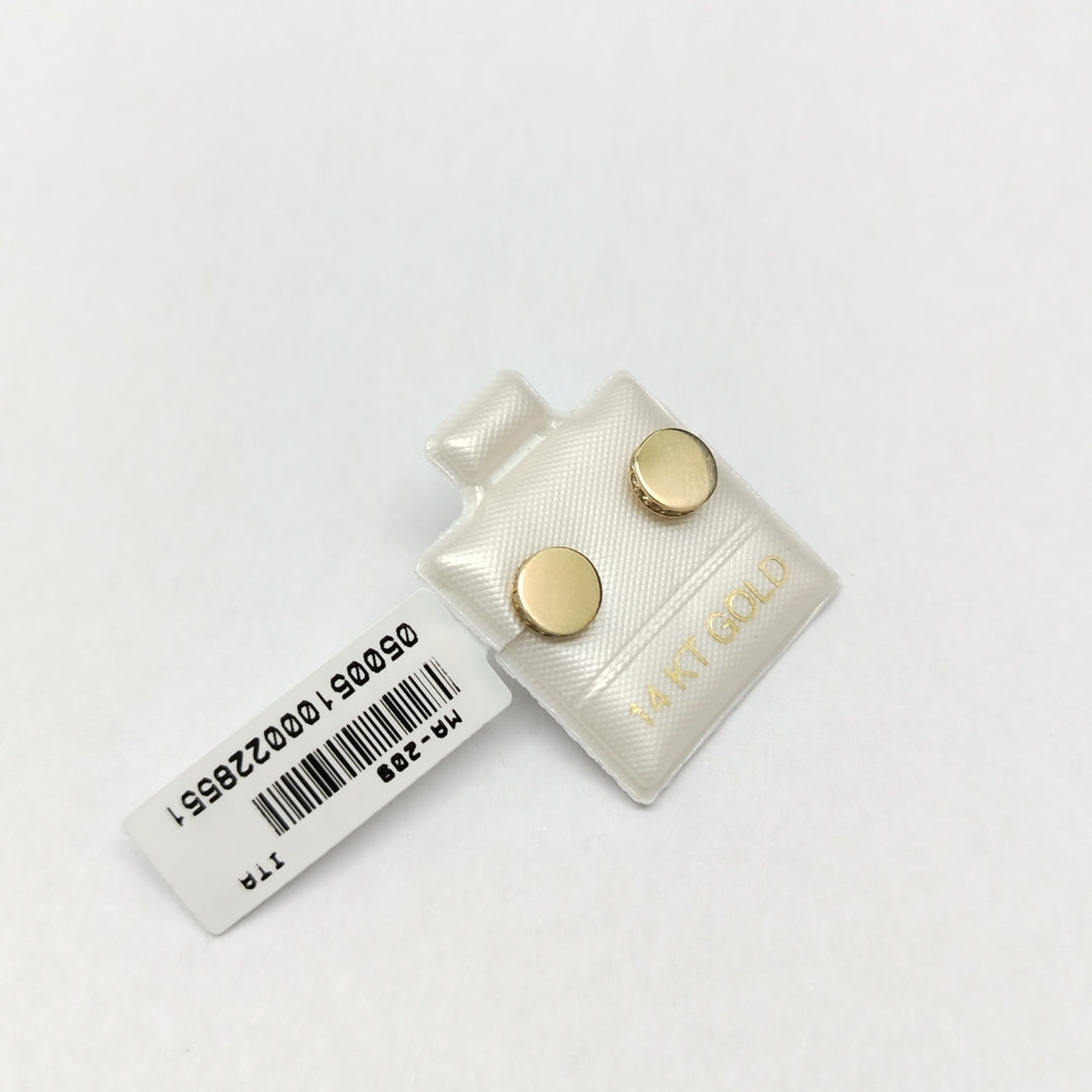 BROQUELES ORO 14K 1.5 (NUEVO)