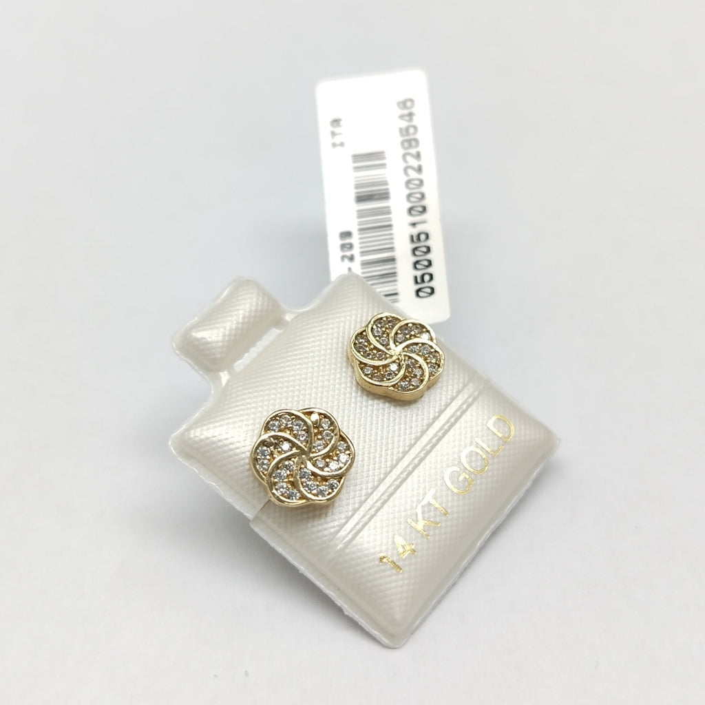 BROQUELES ORO 14K 1.7 (NUEVO)