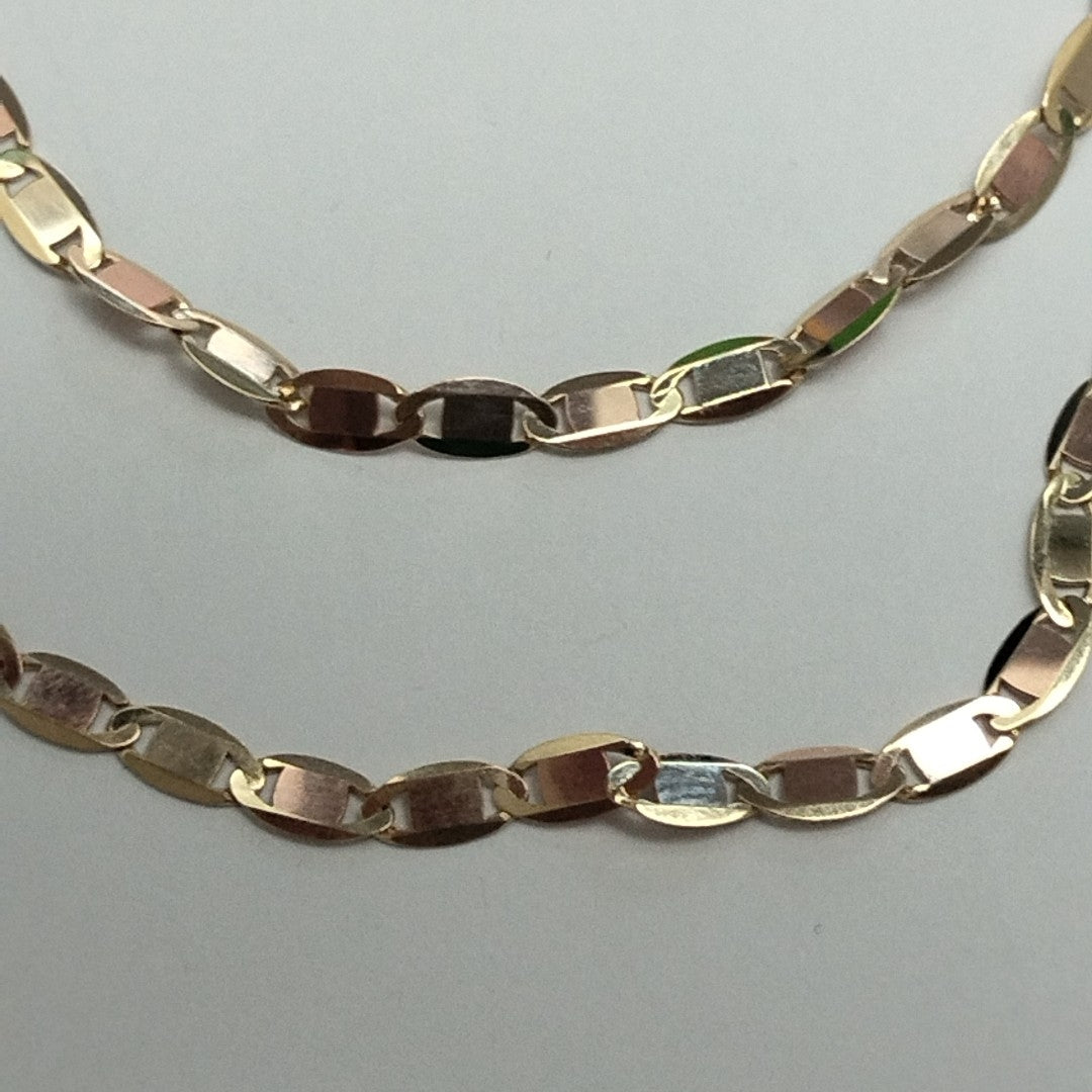 CADENAS VALENTINA/ESPEJO ORO 14K 10.7 (NUEVO)
