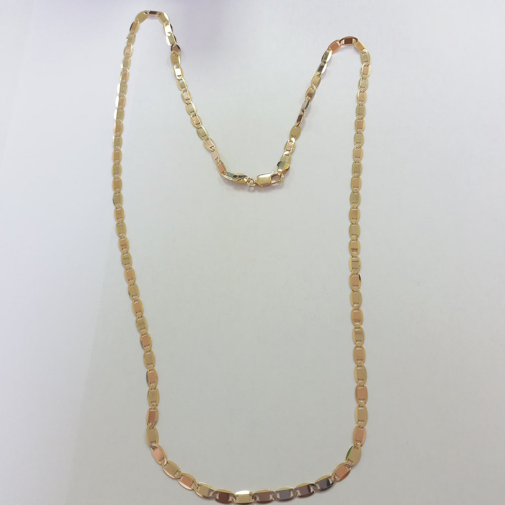 CADENAS VALENTINA/ESPEJO ORO 14K 10.6 (NUEVO)