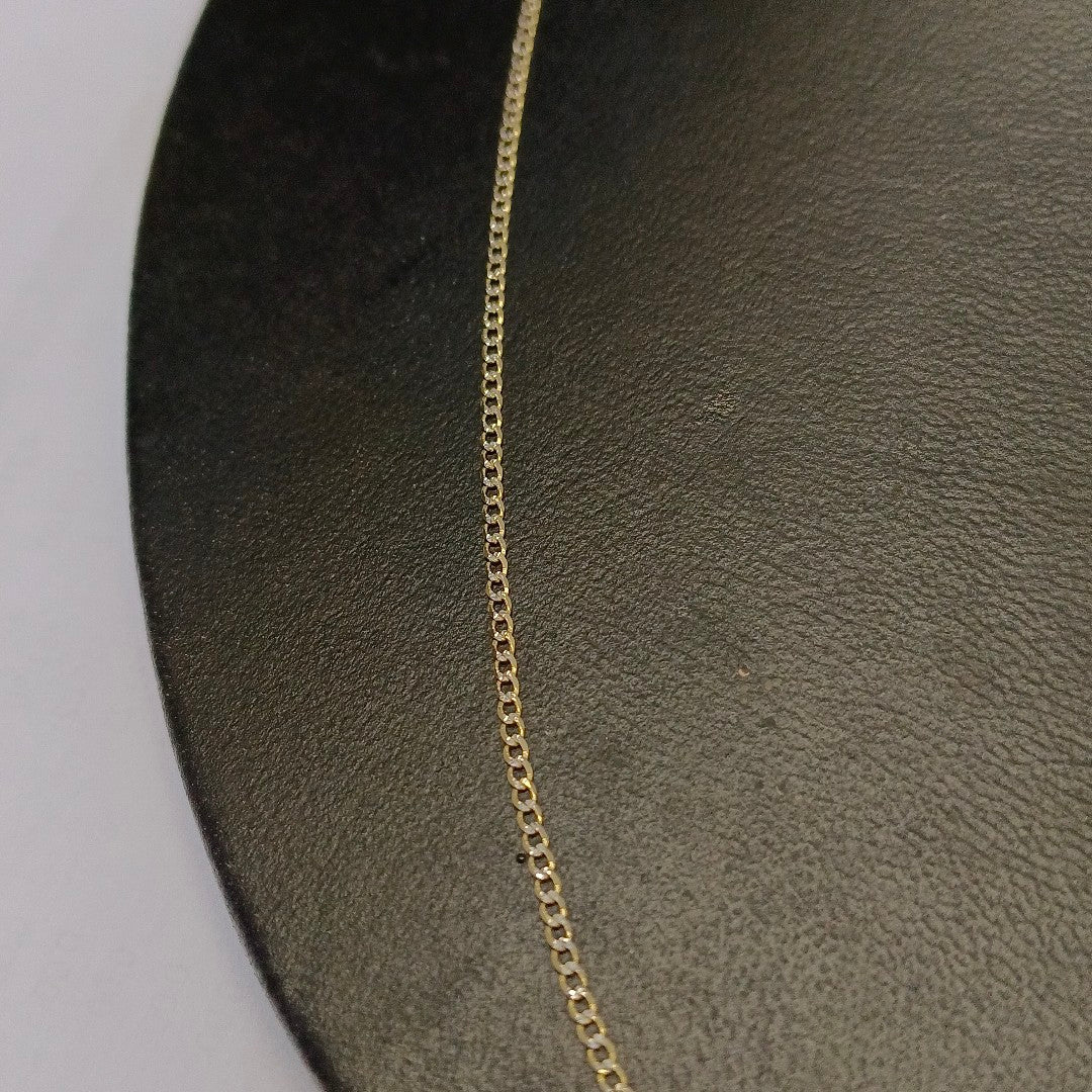 CADENAS BARBADA DIAMANTADA ORO 14K 1.9 (NUEVO)