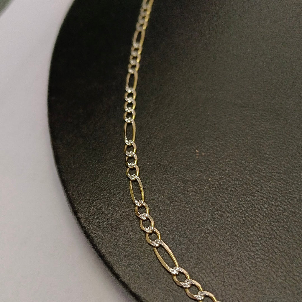 CADENAS CARTIER 3*1 DIAMANTADA ORO 14K 7.4 (NUEVO)