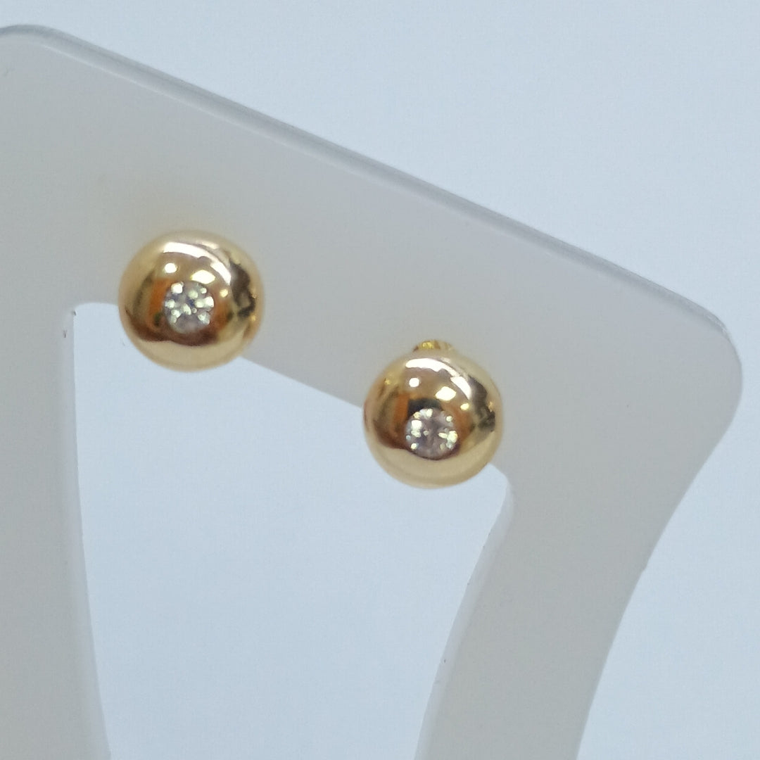 BROQUELES ORO 14K 1 (NUEVO)