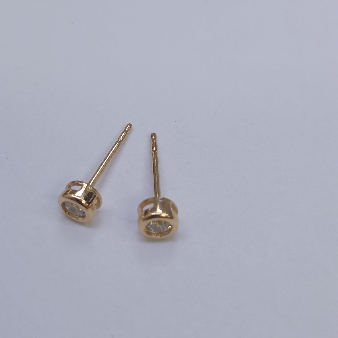 BROQUELES ORO 14K 0.8 (NUEVO)