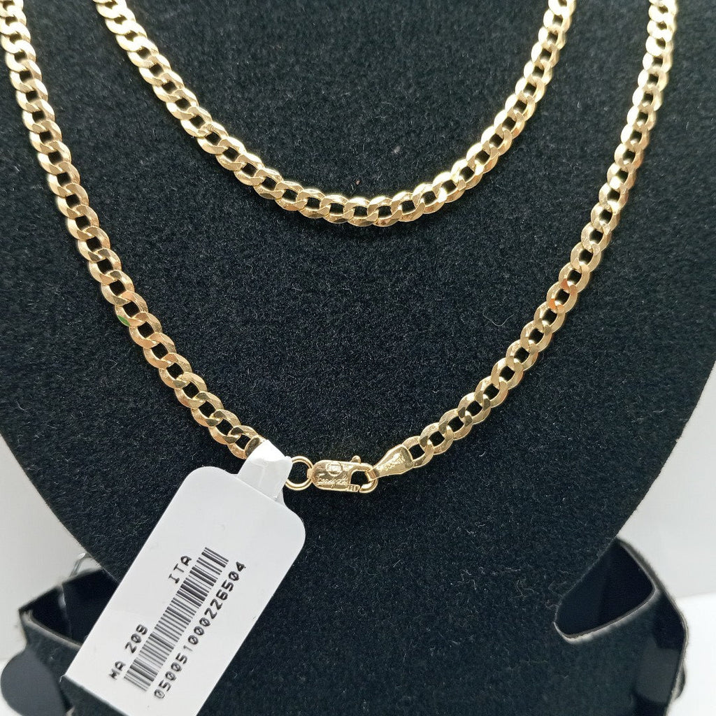 CADENAS BARBADA AMARILLA ORO 14K 7.5 (NUEVO)