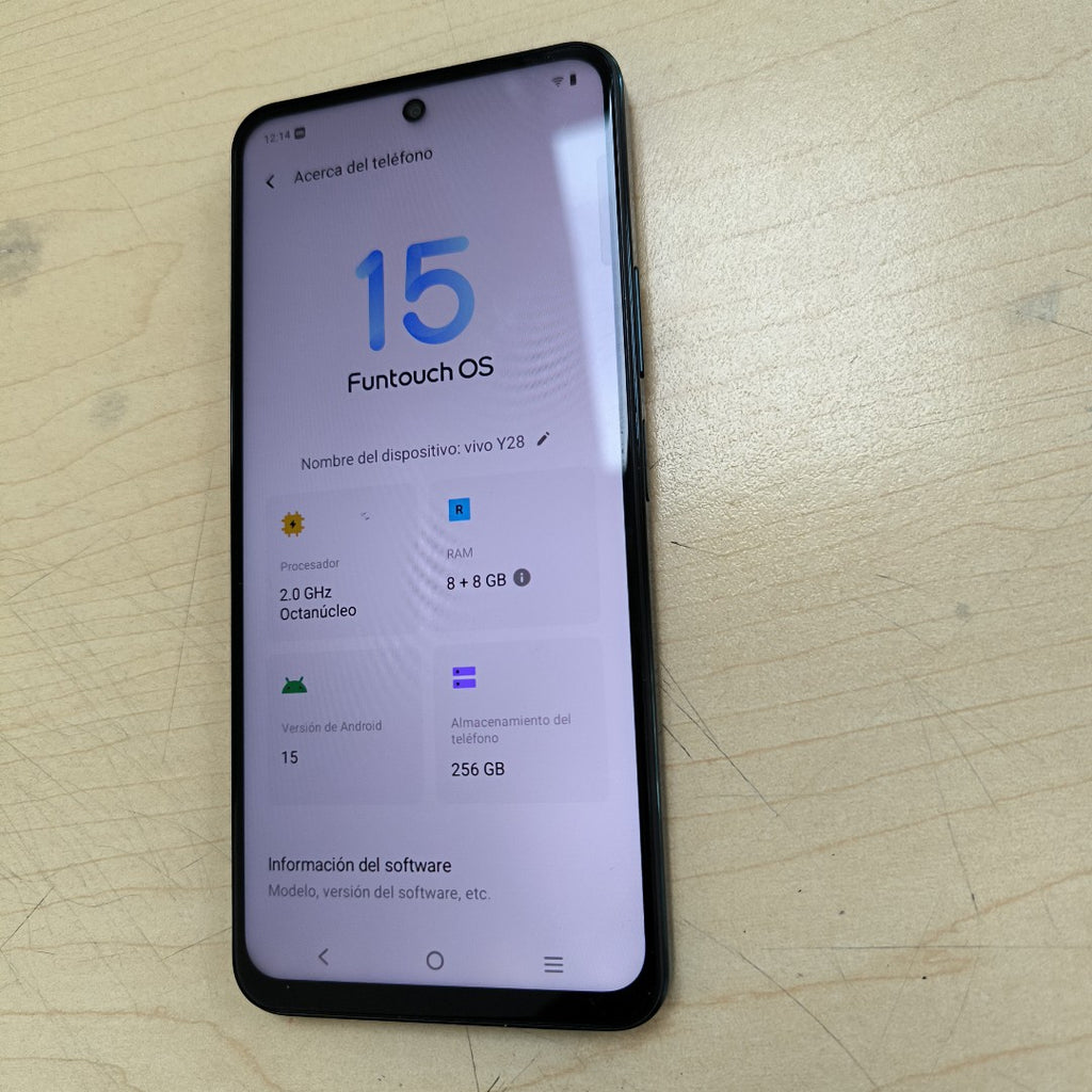 CELULAR VIVO Y28 V2352 256 GB 8 GB RAM (SEMINUEVO)