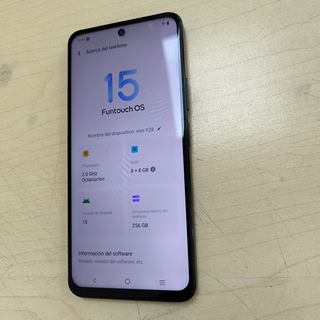 CELULAR VIVO Y28 V2352 256 GB 8 GB RAM (SEMINUEVO)