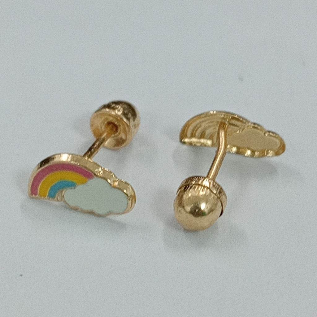 BROQUELES ORO 14K 1 (NUEVO)