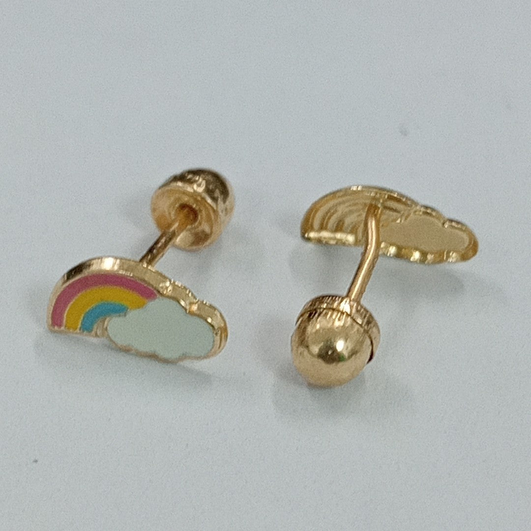 BROQUELES ORO 14K 1 (NUEVO)