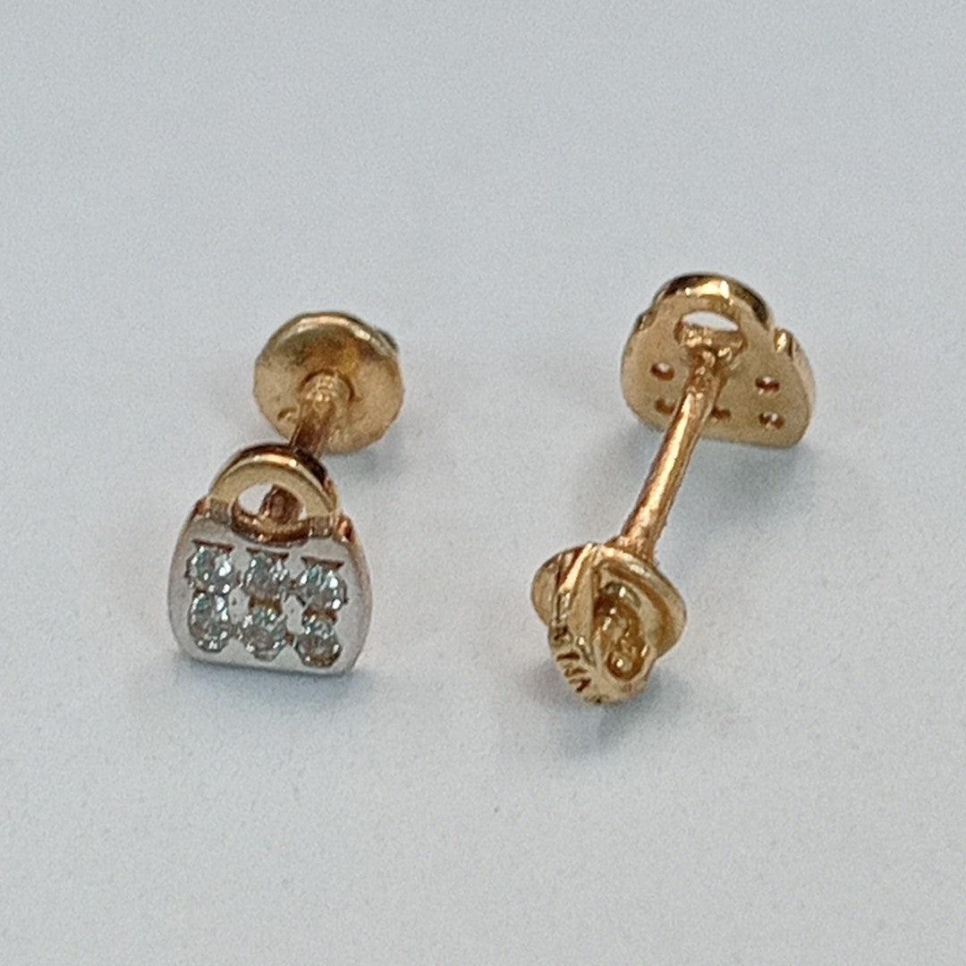 BROQUELES ORO 14K 1 (NUEVO)