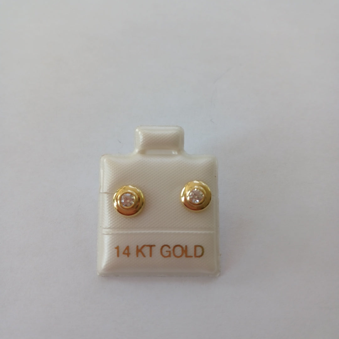 BROQUELES ORO 14K 1.1 (NUEVO)