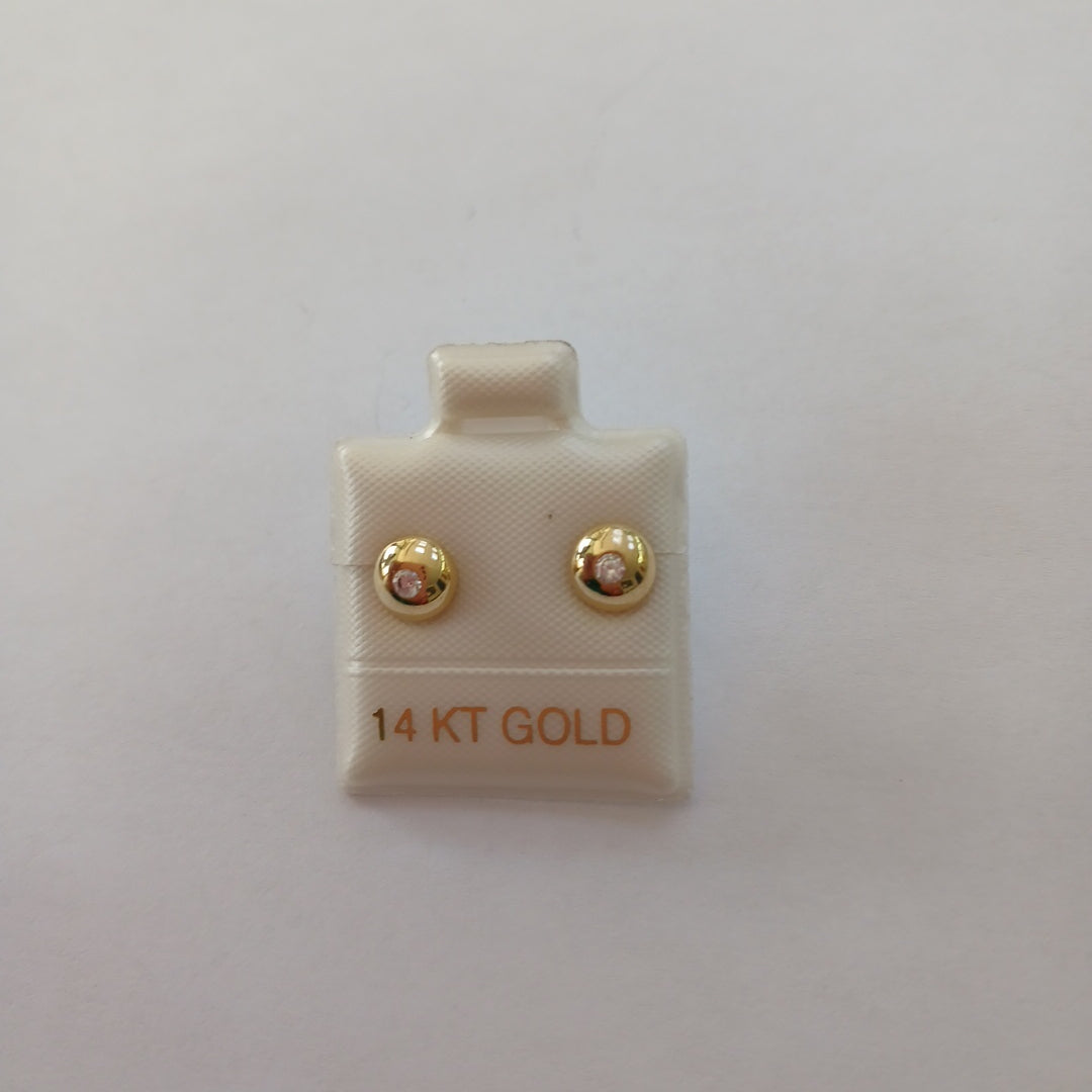 BROQUELES ORO 14K 1 (NUEVO)