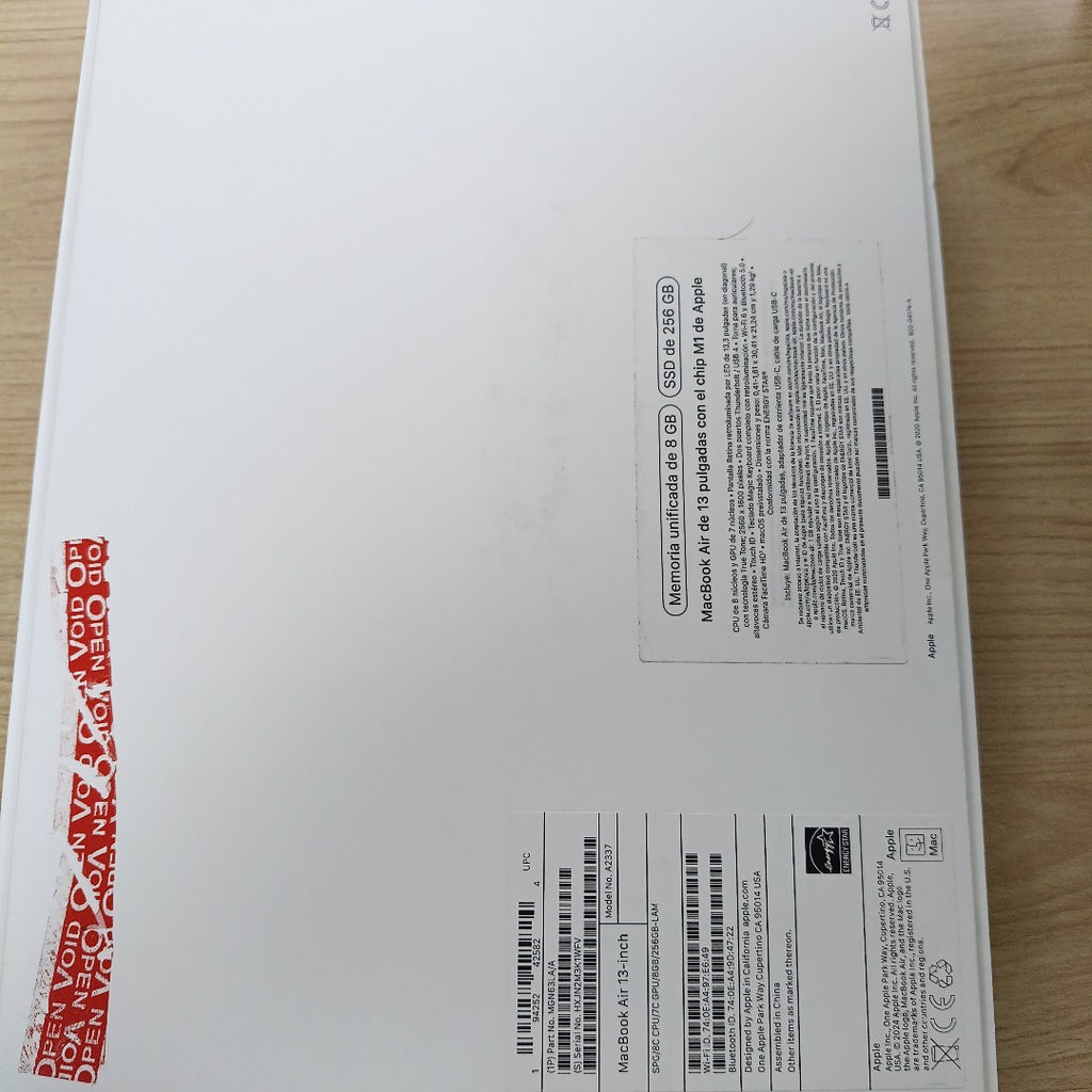 LAPTOP APPLE MACBOOK AIR 13" 2020 3.2 A2337 256 GB SSD 8 GB RAM (SEMINUEVO)