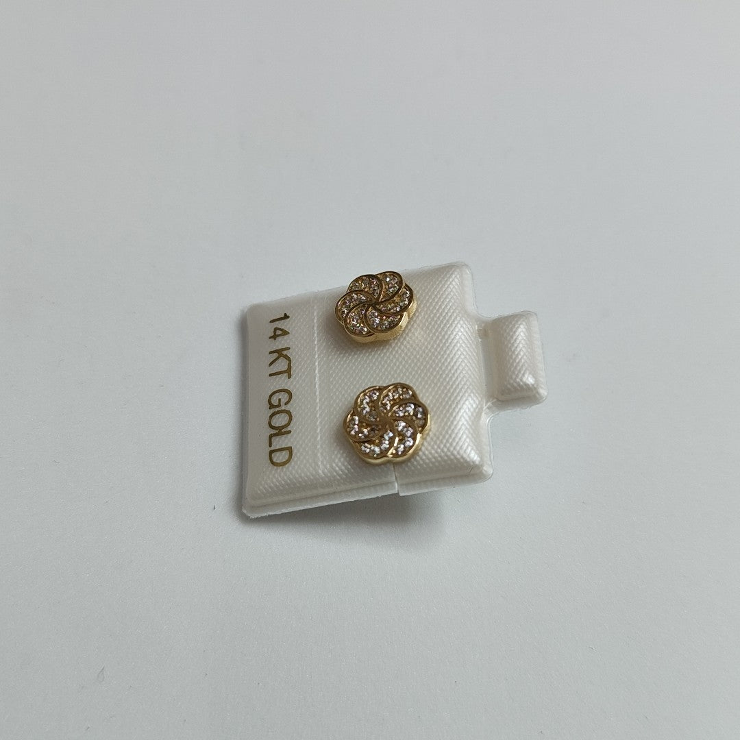 BROQUELES ORO 14K 1.6 (NUEVO)