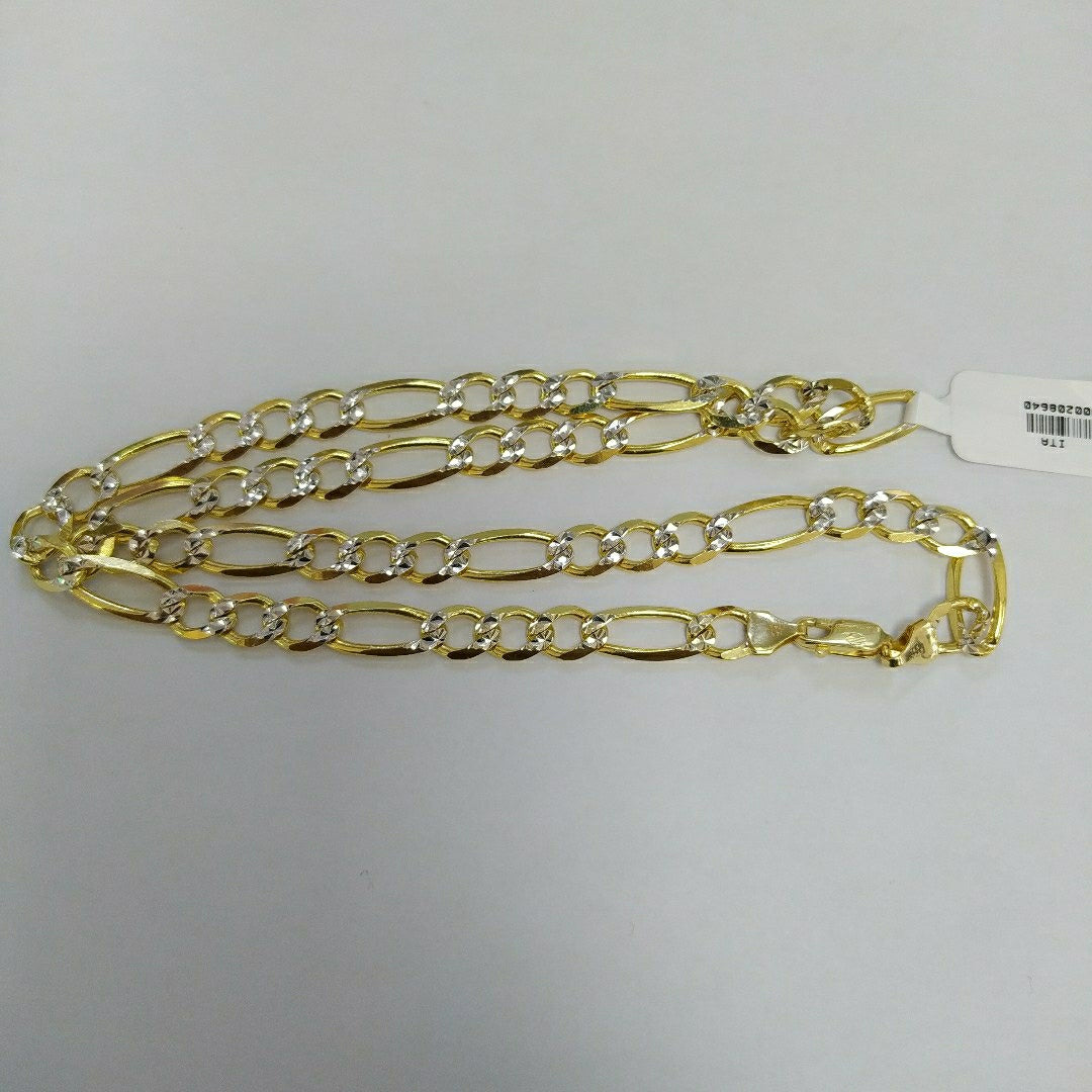 CADENAS CARTIER 3*1 DIAMANTADA ORO 14K 39.7 (NUEVO)