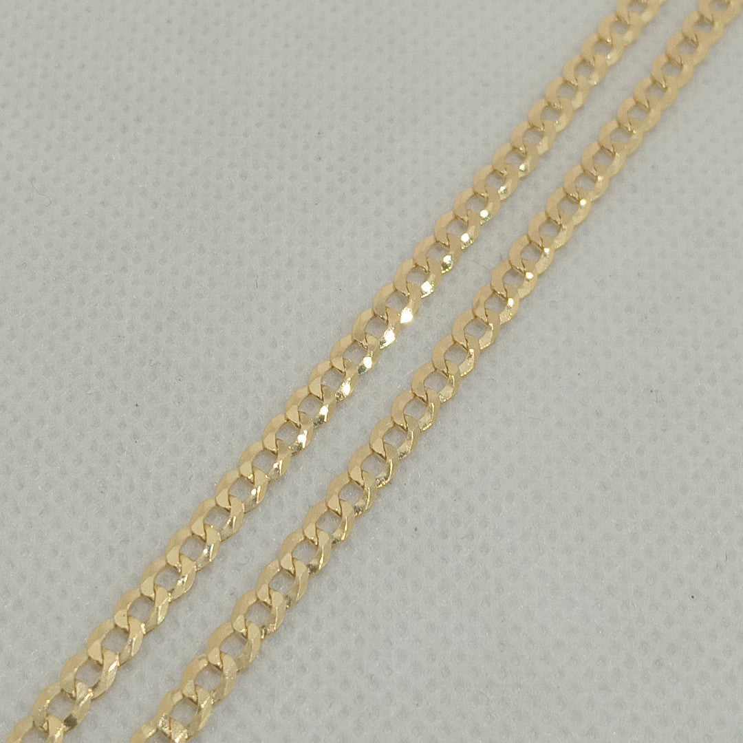 CADENAS BARBADA AMARILLA ORO 14K 7.5 (NUEVO)