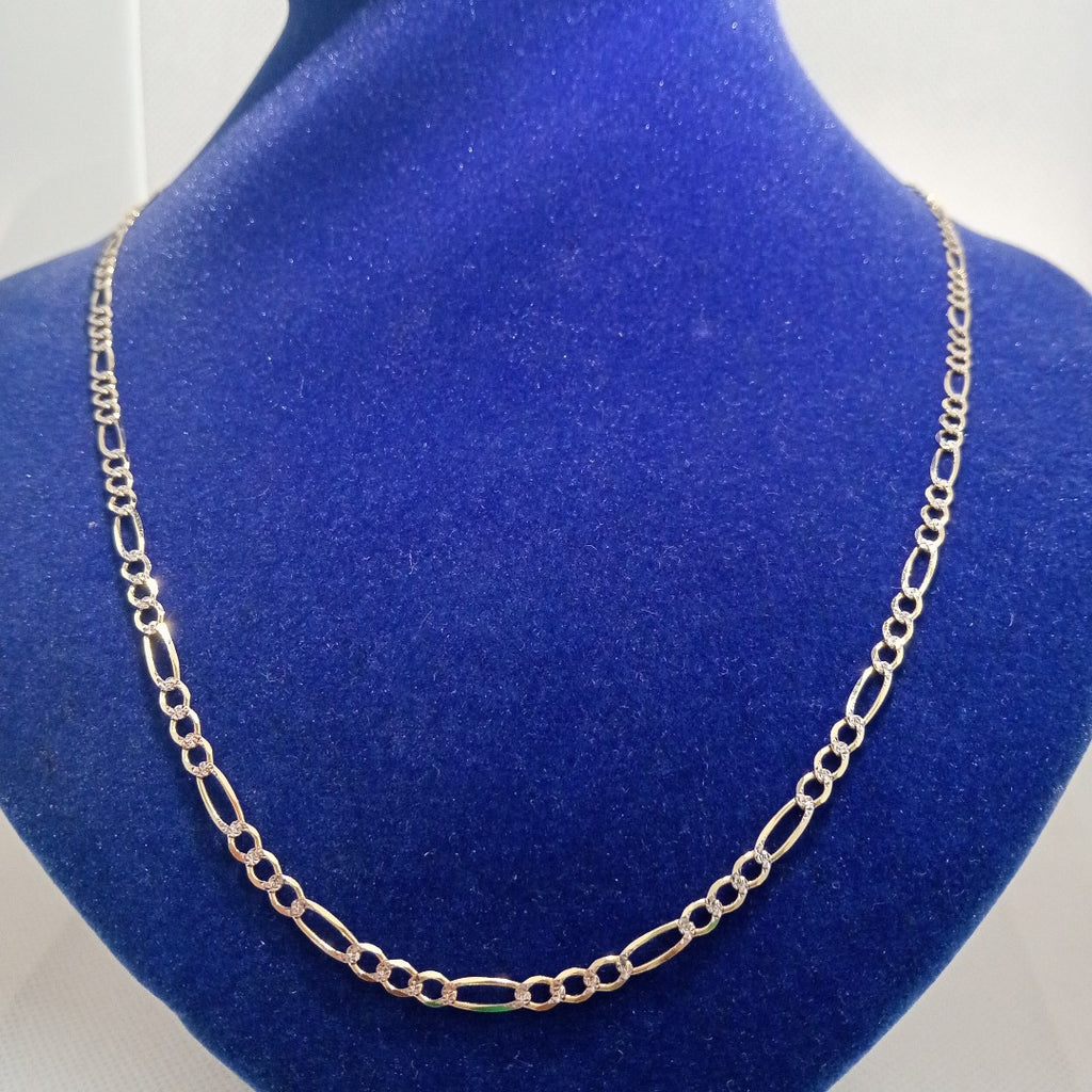 CADENAS CARTIER 3*1 DIAMANTADA ORO 14K 7.5 (NUEVO)