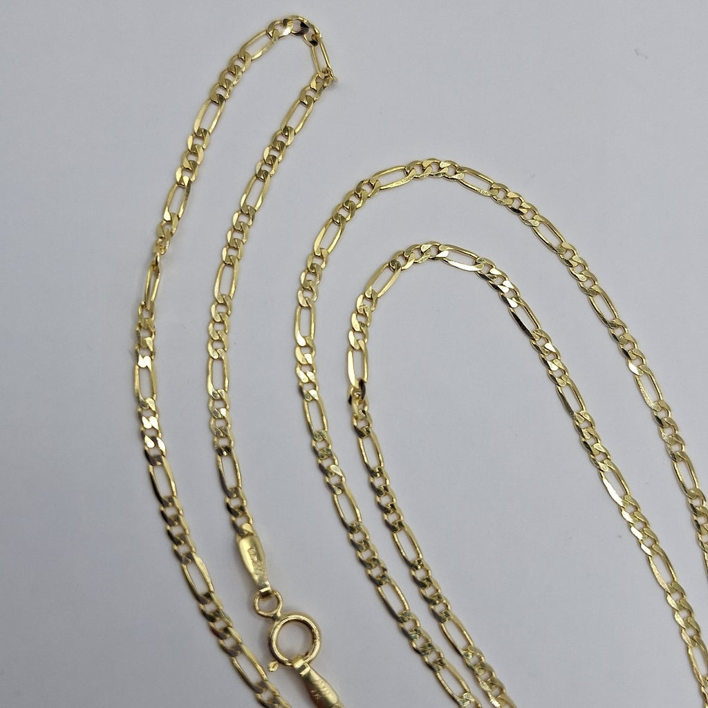 CADENAS CARTIER 3*1 AMARILLA ORO 14K 3.7 (NUEVO)