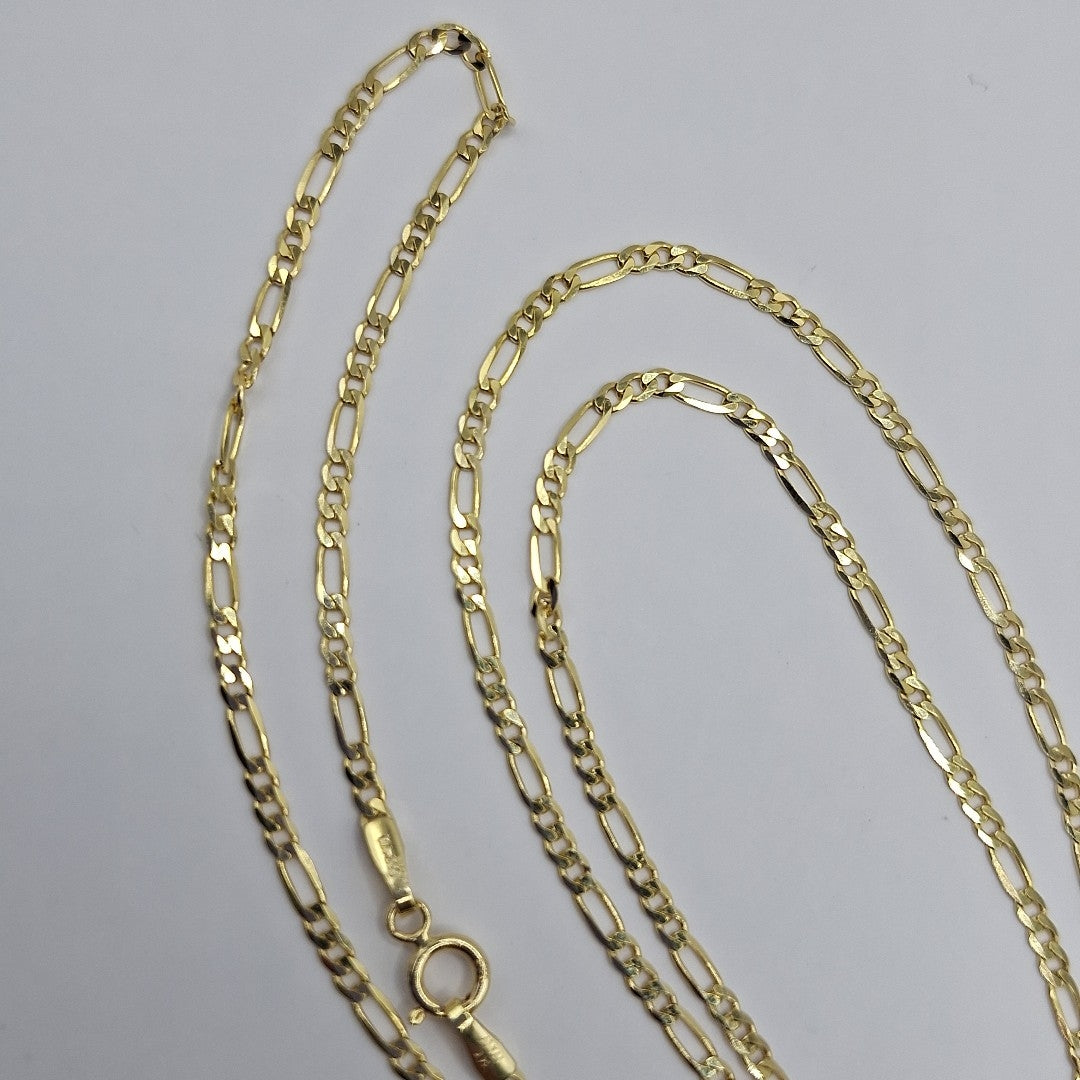 CADENAS CARTIER 3*1 AMARILLA ORO 14K 3.7 (NUEVO)