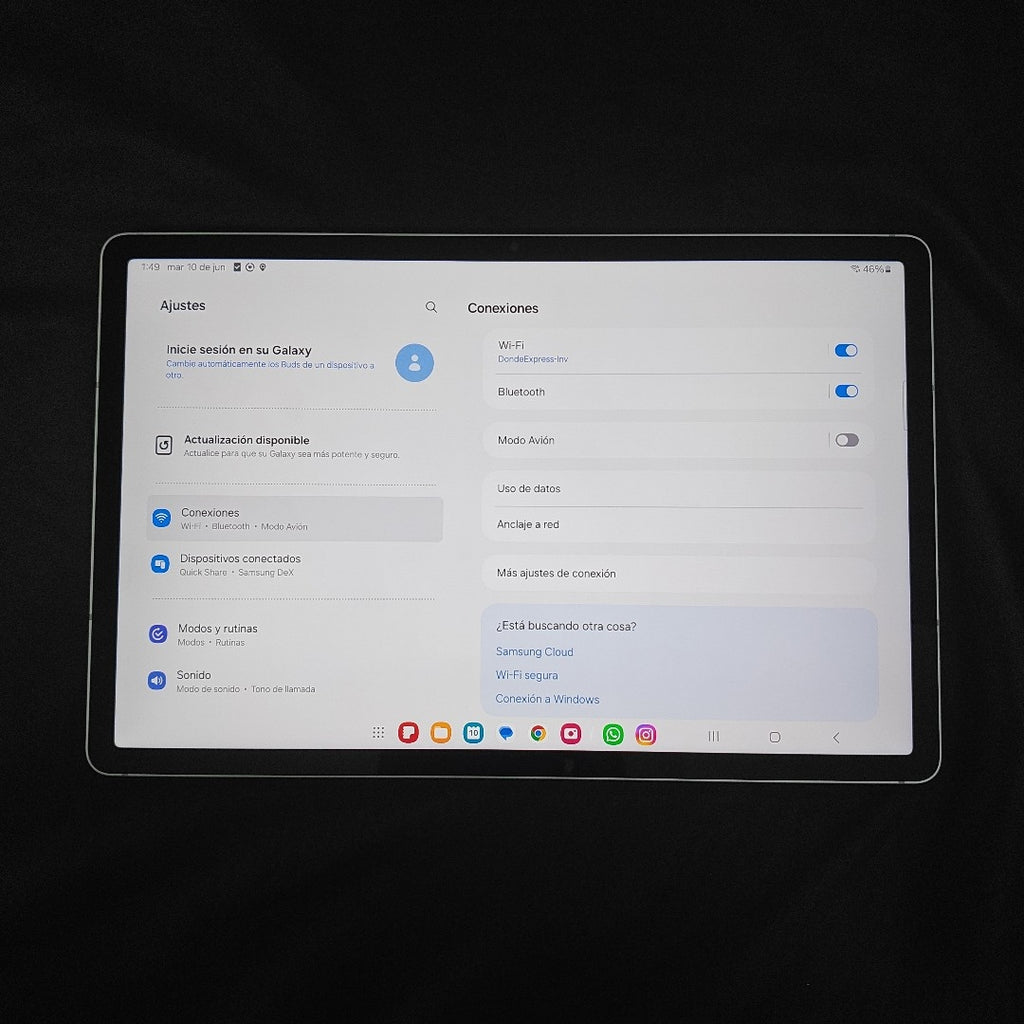 TABLETA SAMSUNG GALAXY TAB S9 FE+ SM-X610 (2023) 256 GB 12 GB RAM (SEMINUEVO)