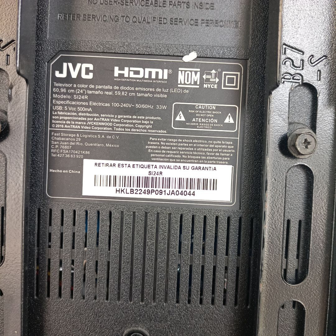 PANTALLA JVC SI24R (2022) 24" LED HD (SEMINUEVO)