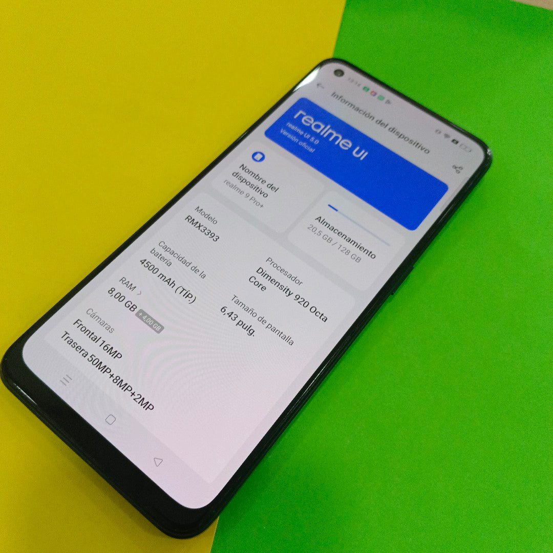 CELULAR REALME 9 PRO+ RMX3393 128 GB 8 GB RAM (SEMINUEVO)