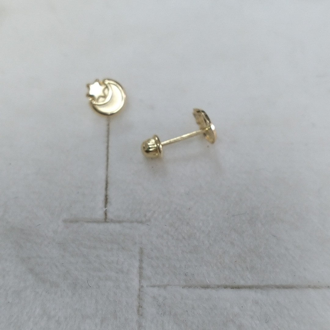 BROQUELES ORO 14K 1 (NUEVO)