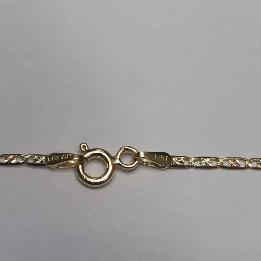 CADENAS VALENTINA/ESPEJO ORO 14K 2.8 (NUEVO)