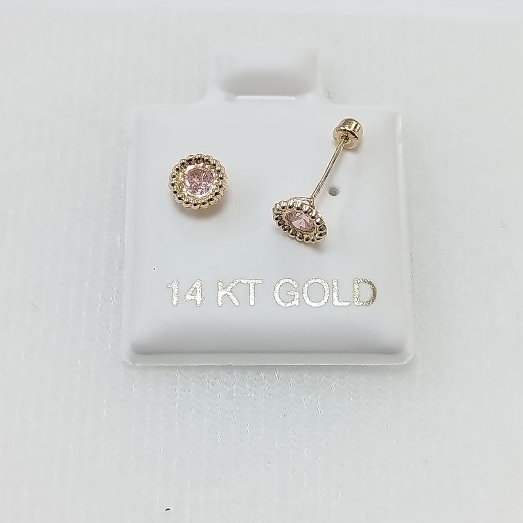 BROQUELES ORO 14K 1 (NUEVO)
