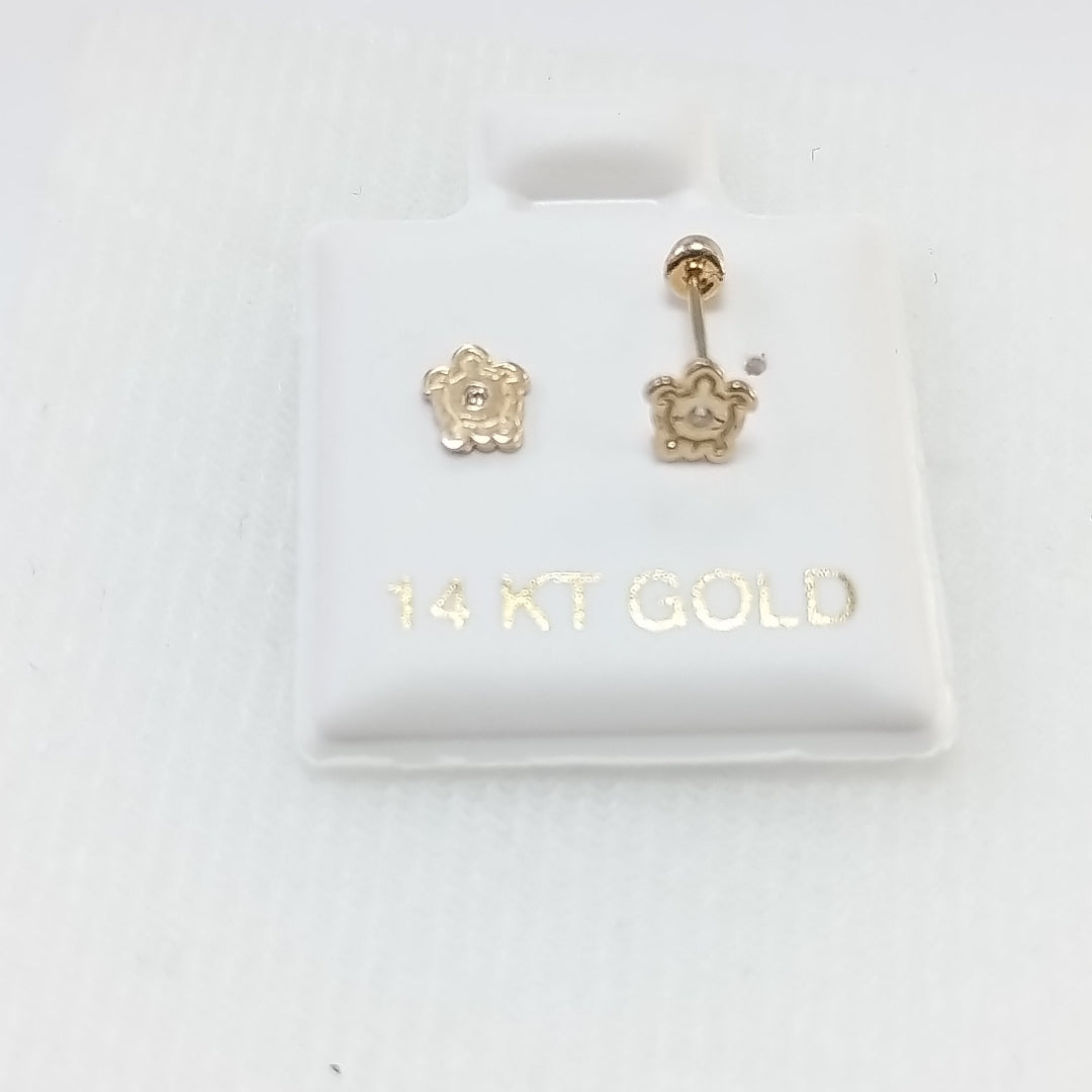 BROQUELES ORO 14K 1 (NUEVO)