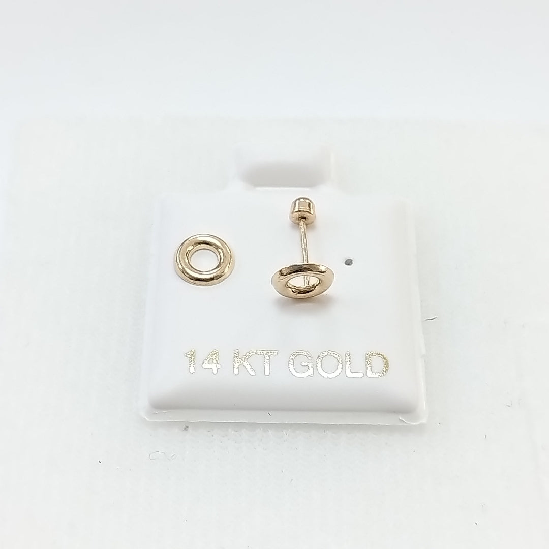 BROQUELES ORO 14K 1 (NUEVO)