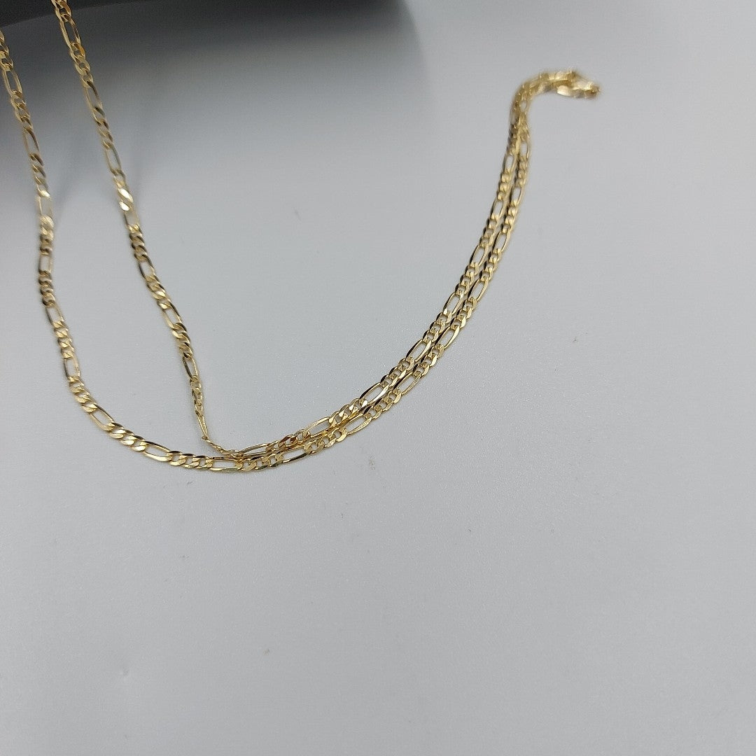 CADENAS CARTIER 3*1 AMARILLA ORO 14K 3.4 (NUEVO)