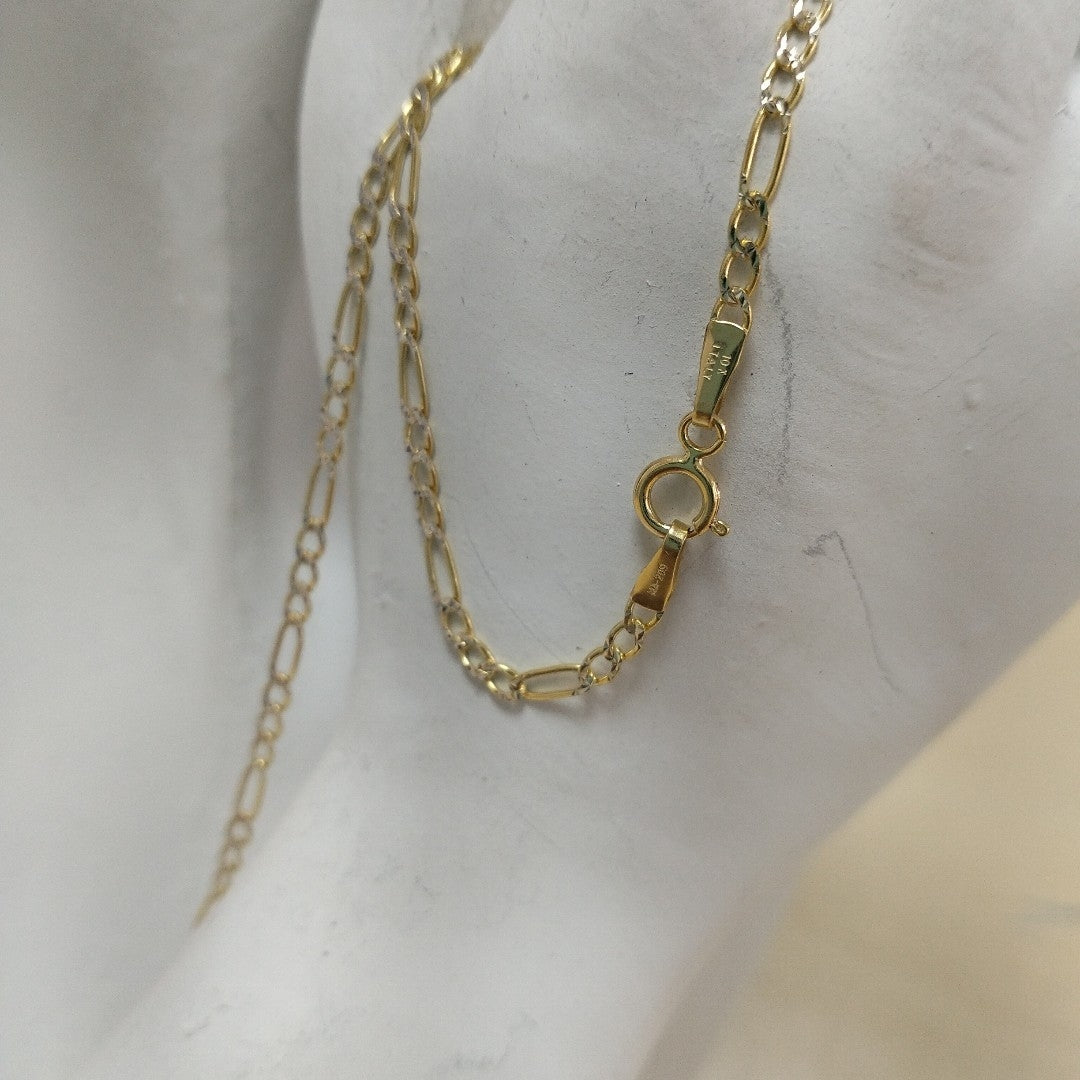 CADENAS CARTIER 3*1 DIAMANTADA ORO 10K 2.7 (NUEVO)