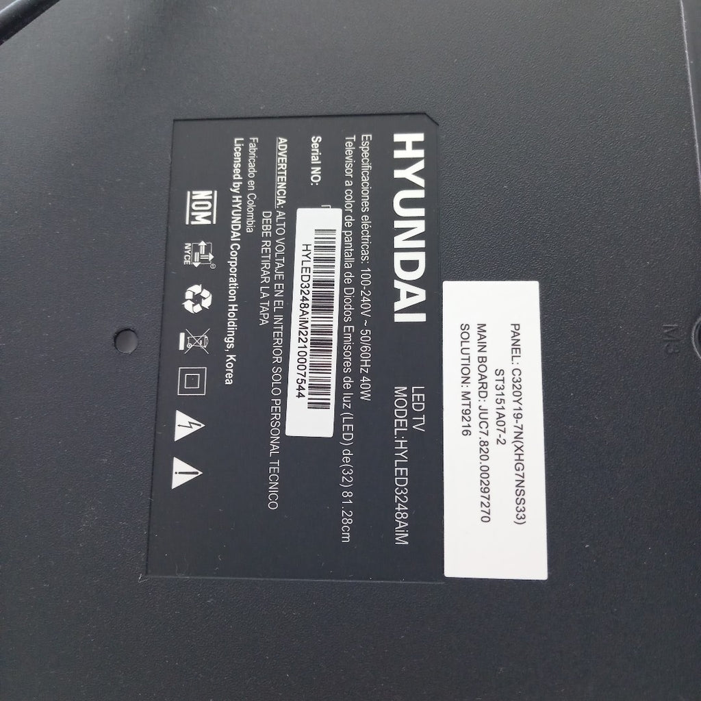 PANTALLA HYUNDAI HYLED3248AIM (2022) 32" LED HD (SEMINUEVO)