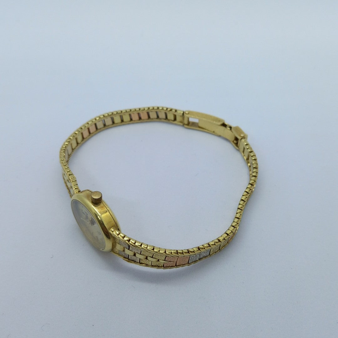 RELOJ CAJA ACERO PULSO ORO. ORO. 14 K 20 GRMS (SEMINUEVO)