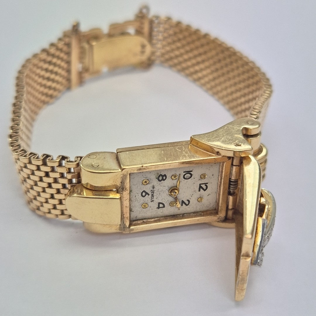 RELOJ CAJA Y PULSO ORO ORO 14 K 49,60 GRMS (SEMINUEVO)
