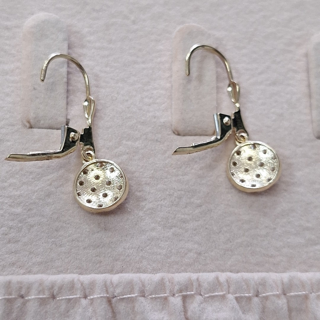 BROQUELES ORO 14K 2.4 (NUEVO)